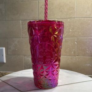 Starbucks Pink Geometric Tumbler NWT
